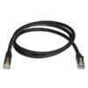 1m Black Cat6a Ethernet Cable - STP