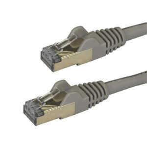 1m Gray Cat6a Ethernet Cable - STP