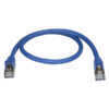 0.5m Blue Cat6a Ethernet Cable - STP