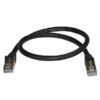 0.5m Black Cat6a Ethernet Cable - STP