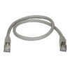 0.5m Gray Cat6a Ethernet Cable - STP