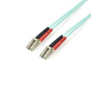 2m 10 Gb Aqua Fiber Patch Cable LC/LC