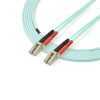 2m 10 Gb Aqua Fiber Patch Cable LC/LC