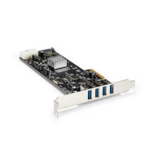 4 Port PCIe USB 3.0 Card w/4 Channels