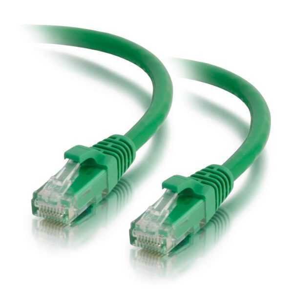 Cbl/1M Mlded/Btd Green CAT5E PVC UTP PA