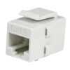 White Cat 6 RJ45 Keystone Jack Coupler