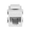 White Cat 6 RJ45 Keystone Jack Coupler