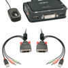 Lindy 2 Port DVI-D Single Link, USB