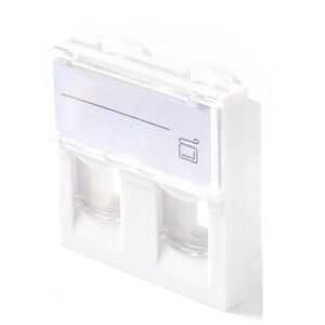 Lanview EURO OUTLET 45x45 - 2-PORT