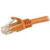 15m Orange Snagless Cat6 UTP Patch Cable