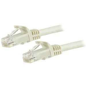 15 m White Snagless Cat6 UTP Patch Cable