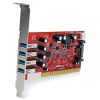 4 Port PCI USB 3.0 Card w/SATA Power