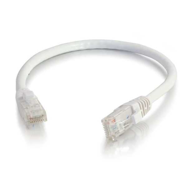 Cbl/2M White CAT6 PVC Snagless UTP Patch