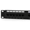 24 Port 1U Rackmount Cat6 Patch Panel