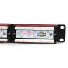 24 Port 1U Rackmount Cat6 Patch Panel