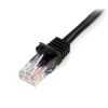 1m Black Snagless UTP Cat5e Patch Cable