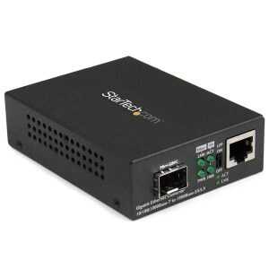 Fiber Media Converter with Open SFP Slot