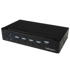 4-Port DisplayPort KVM - USB 3.0 - 4K