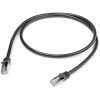 1m Cat6 SFTP Patch Cable - Black