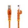 7m Orange Snagless Cat5e Patch Cable