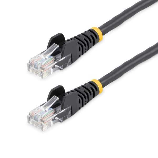 7m Black Snagless Cat5e Patch Cable