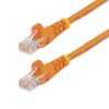 7m Orange Snagless Cat5e Patch Cable