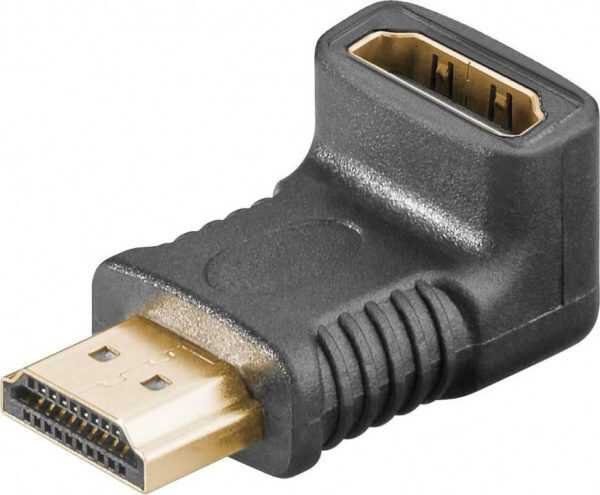 MicroConnect HDMI 19 Angled Adaptor F-M 4K