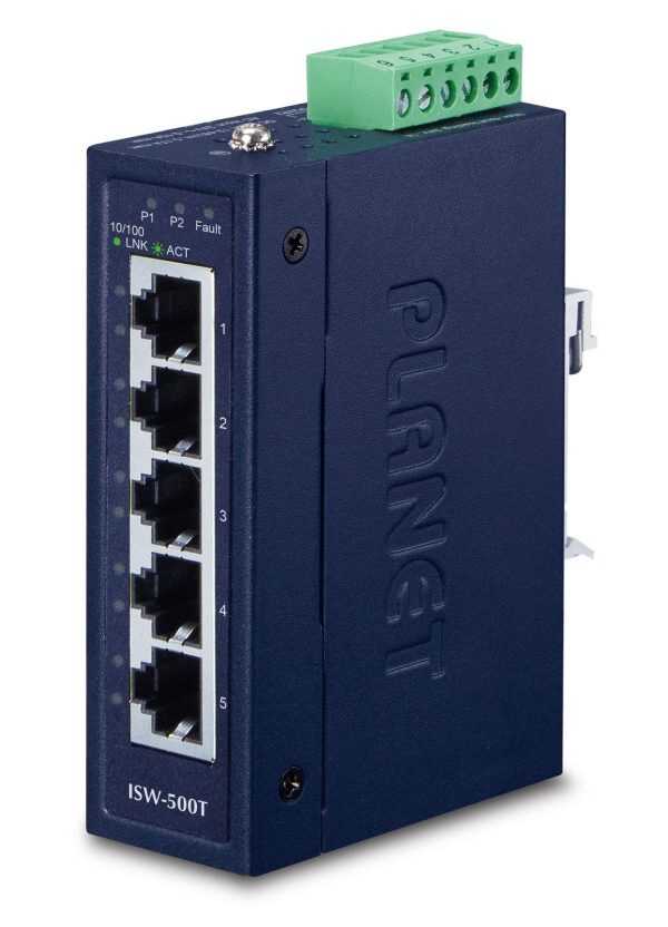 Planet IP30 Compact size 5-Port