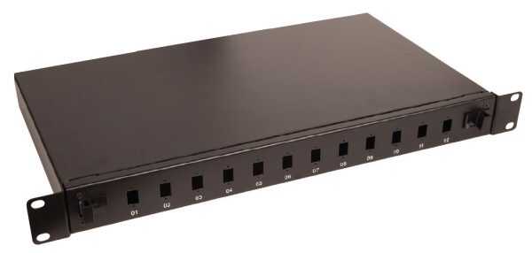 Lanview Fibre patch panel 19" 1U 12