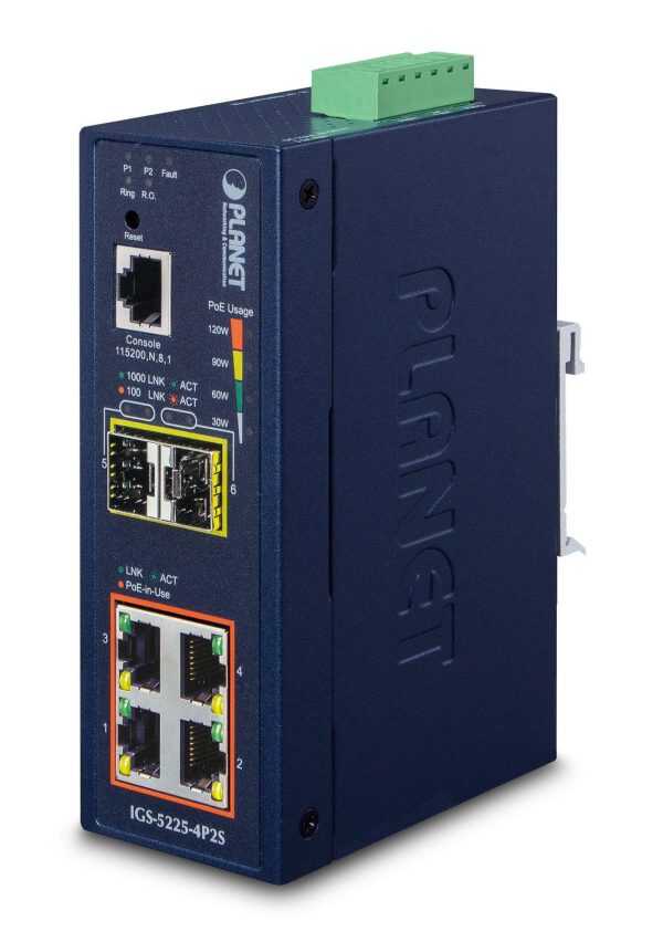 Planet IP40 Industrial L2+/L4 4-Port