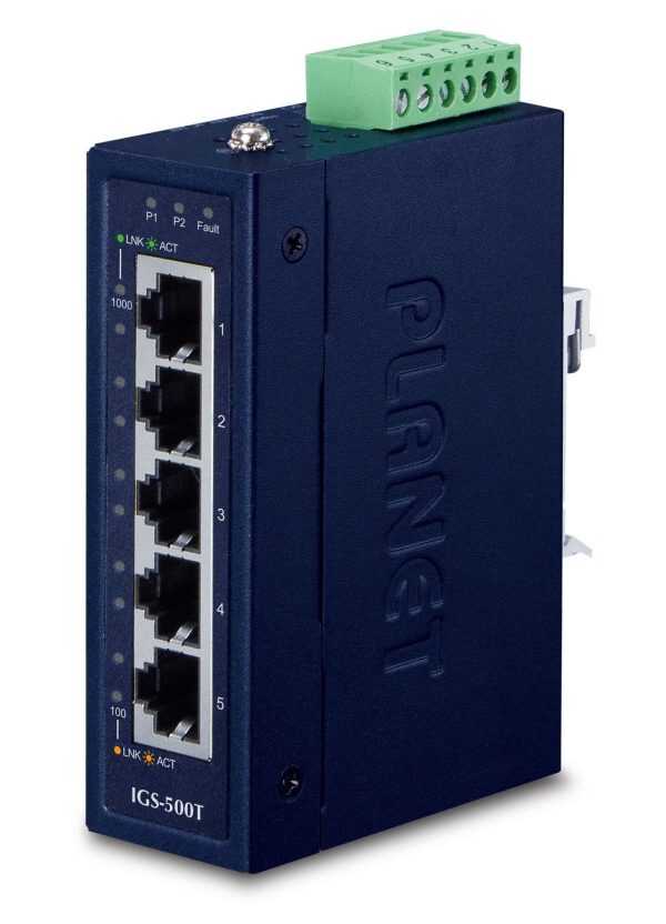 Planet IP30 Compact size 5-Port