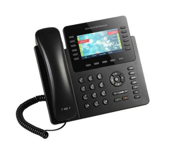 Grandstream Ip Phone Black 12 Lines Lcd