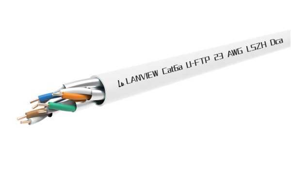 Lanview Cat6a U-FTP 4x2xAWG23 LSZH