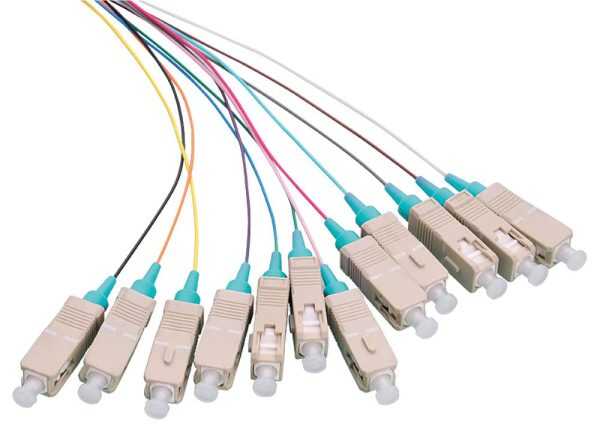 LOGON PROFESSIONAL Fiber Pigtail Set 12x SC OM3