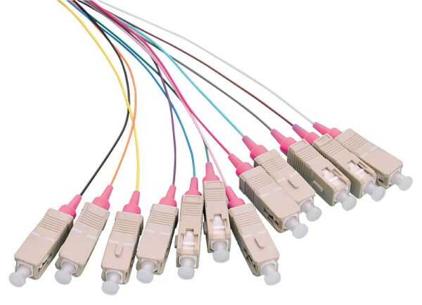 LOGON PROFESSIONAL Fiber Pigtail Set 12x SC OM4