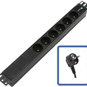 Lanview POWER STRIP 19" - 6 WAYS - 1U