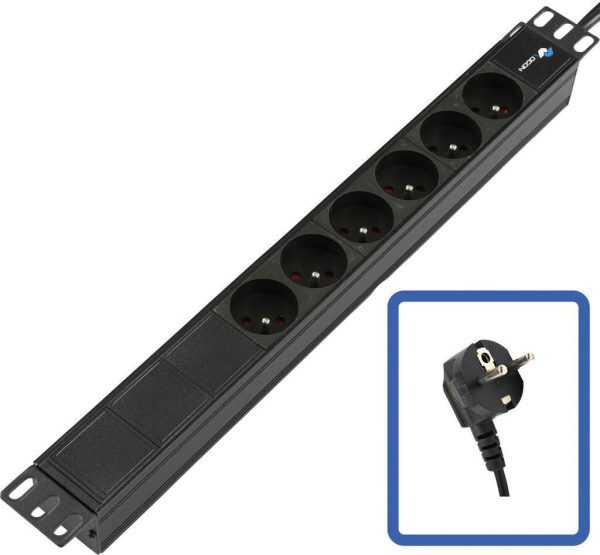 Lanview POWER STRIP 19" - 6 WAYS - 1U