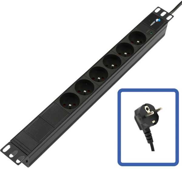 Lanview POWER STRIP 19" - 6 WAYS - 1U