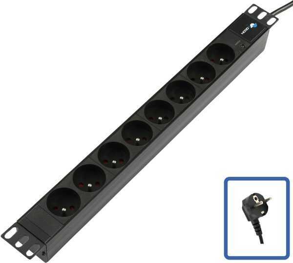 Lanview POWER STRIP 19" - 8 WAYS - 1U