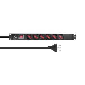 Lanview 1U 19 inch 6 port Type F/J,