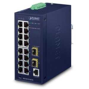 Planet IP30 Industrial L2/L4 16-Port