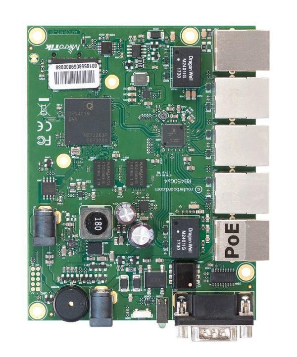 MikroTik RouterBOARD 450Gx4 with four