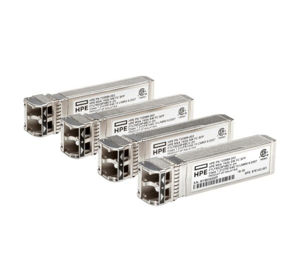 Hewlett Packard Enterprise MSA2040 8GB SW FC SFP+ 4Pack.