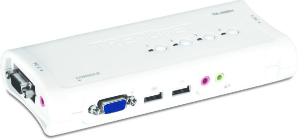 TRENDnet 4-Port USB KVM Switch Kit