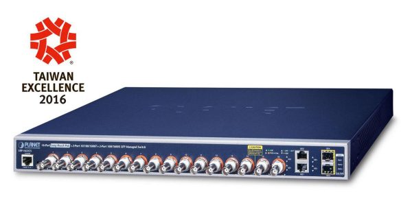 Planet IPv4/IPv6, 16-Port Coax +